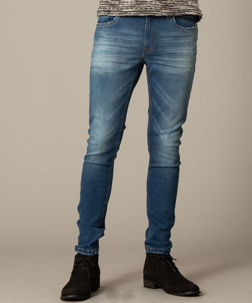 London Denim(ロンドンデニム)の「「Brent Skinny」ストレッチデニム/スキニーパンツ(デニムパンツ・メンズ・インディゴブルー/ワンウォッシュ/ライトインディゴブルー/ダークインディゴブルー・S/M/L/XL)」の18枚目の写真