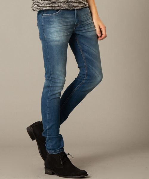 London Denim(ロンドンデニム)の「「Brent Skinny」ストレッチデニム/スキニーパンツ(デニムパンツ・メンズ・インディゴブルー/ワンウォッシュ/ライトインディゴブルー/ダークインディゴブルー・S/M/L/XL)」の7枚目の写真