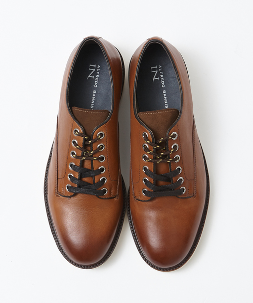 alfredoBANNISTER（アルフレッドバニスター）の「【超軽量シリーズ】6ホール厚底プレーントゥシューズ（ドレスシューズ・メンズ・ブラック/ネイビー/ブラウン・40/44/42/39/41/43）」の3枚目の写真