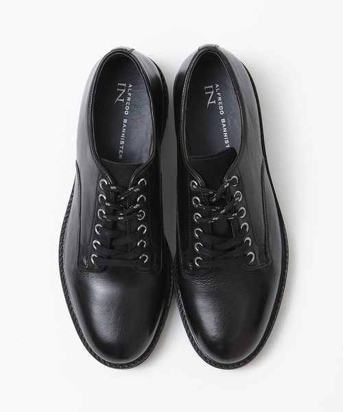 alfredoBANNISTER（アルフレッドバニスター）の「【超軽量シリーズ】6ホール厚底プレーントゥシューズ（ドレスシューズ・メンズ・ブラック/ネイビー/ブラウン・40/44/42/39/41/43）」の2枚目の写真