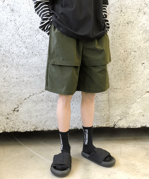Neos ネオス の Neos Addictive Design ルーズシルエット レイヤード ワイド ハーフパンツ その他パンツ Wear