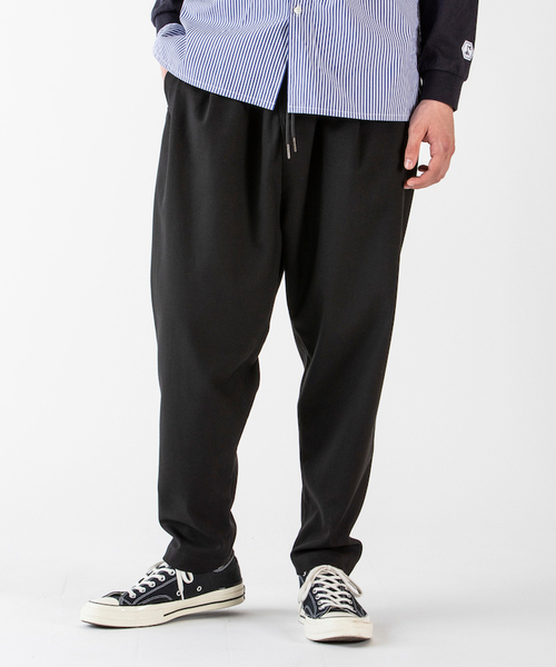 rehacer（レアセル）の「rehacer : Wide Tuck Sarouel Pants / ワイド タック サルエル パンツ（スラックス・メンズ・ブラック/グレー・SMALL/MEDIUM/LARGE）」の11枚目の写真