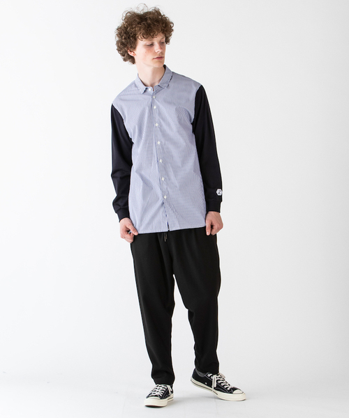 rehacer（レアセル）の「rehacer : Wide Tuck Sarouel Pants / ワイド タック サルエル パンツ（スラックス・メンズ・ブラック/グレー・SMALL/MEDIUM/LARGE）」の12枚目の写真