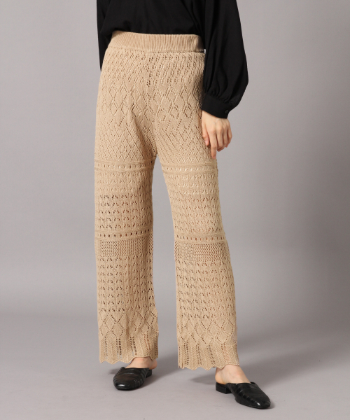 LOWRYS FARM（ローリーズファーム）の「スカシアミニットパンツ　849553（その他パンツ・レディース・ブラウン/ベージュ/グリーン/ブラック・FREE）」の3枚目の写真