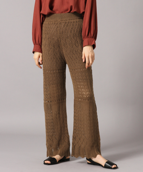 LOWRYS FARM（ローリーズファーム）の「スカシアミニットパンツ　849553（その他パンツ・レディース・ブラウン/ベージュ/グリーン/ブラック・FREE）」の2枚目の写真