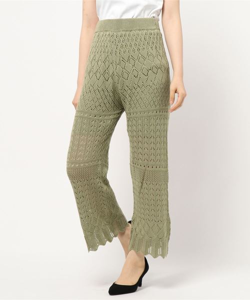 LOWRYS FARM（ローリーズファーム）の「スカシアミニットパンツ　849553（その他パンツ・レディース・ブラウン/ベージュ/グリーン/ブラック・FREE）」の7枚目の写真