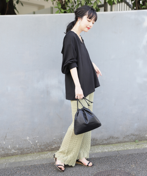 LOWRYS FARM（ローリーズファーム）の「スカシアミニットパンツ　849553（その他パンツ・レディース・ブラウン/ベージュ/グリーン/ブラック・FREE）」の17枚目の写真