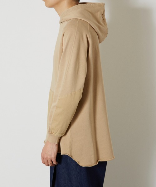 And A（アンドエー）の「GRAMICCI グラミチ / TALECUT PARKA テールカット切り替えラグランパーカー フーディー / 9518-FTY（パーカー・メンズ・ベージュ/ネイビー/ダークブルー/ヘザーグレー/ブルー・SMALL/MEDIUM/LARGE/X-LARGE/XX-LARGE）」の7枚目の写真