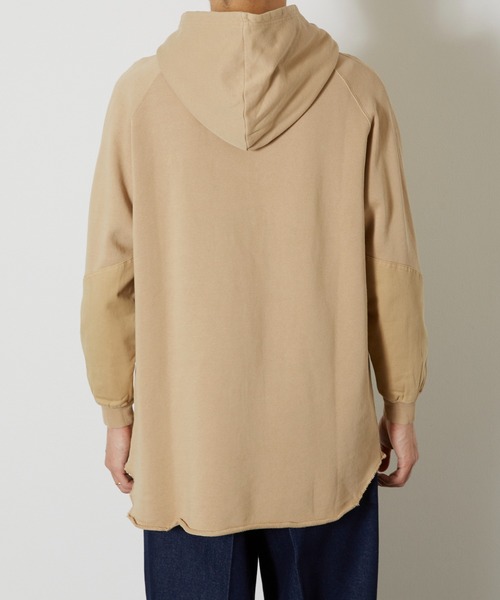 And A（アンドエー）の「GRAMICCI グラミチ / TALECUT PARKA テールカット切り替えラグランパーカー フーディー / 9518-FTY（パーカー・メンズ・ベージュ/ネイビー/ダークブルー/ヘザーグレー/ブルー・SMALL/MEDIUM/LARGE/X-LARGE/XX-LARGE）」の8枚目の写真