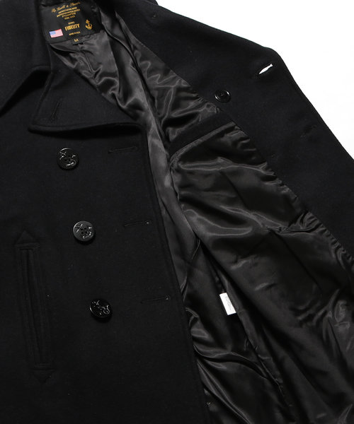 FIDELITY 黒 ウール ピーコート M FIDELITY（フィデリティ）の「FIDELITY/フィデリティ WOOL