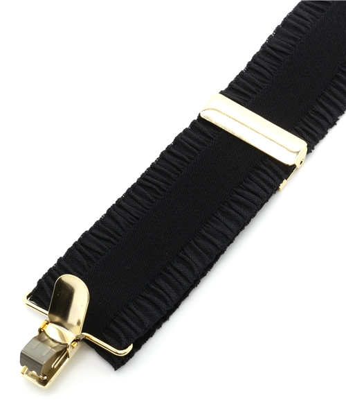 WEGO(ウィゴー)の「WEGO/フリルサスペンダー(サスペンダー・レディース・ホワイト/ブラック・FREE)」の4枚目の写真