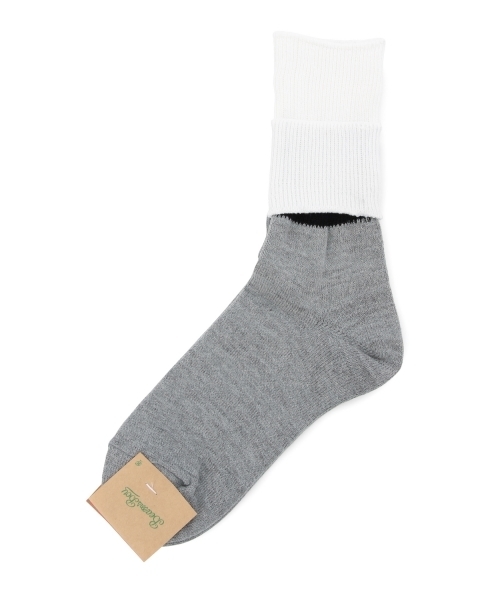 BEAMS BOY（ビームスボーイ）の「◎BEAMS BOY / 3トーン 折り返し ソックス（ソックス/靴下・レディース・ホワイト/グレー/ベージュ・ONE SIZE）」の18枚目の写真