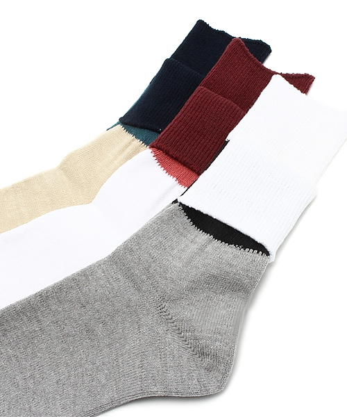 BEAMS BOY（ビームスボーイ）の「◎BEAMS BOY / 3トーン 折り返し ソックス（ソックス/靴下・レディース・ホワイト/グレー/ベージュ・ONE SIZE）」の7枚目の写真