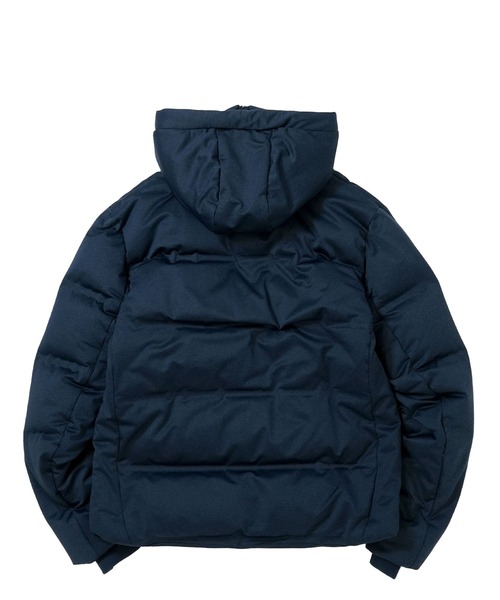 シームレス フードダウンジャケット/キルティング アウター（ダウン