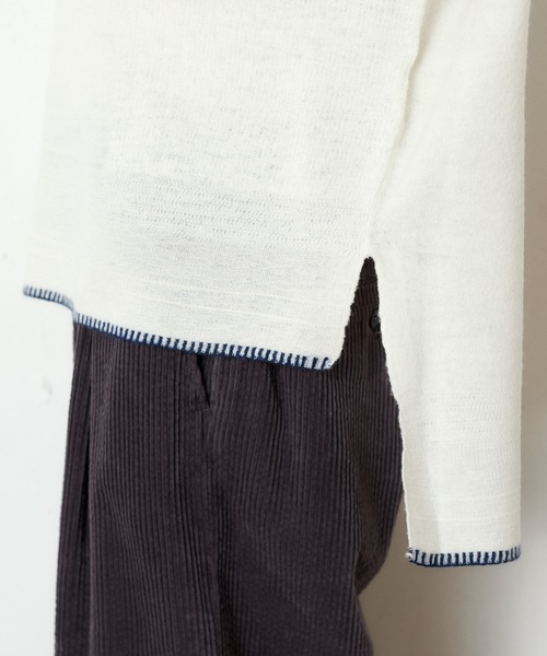 PUAL CE CIN(ピュアルセシン)の「【wool100%】ボートネックプルオーバー(ニット/セーター・レディース・ネイビー/グレー/レッド/アイボリー・FREE)」の19枚目の写真