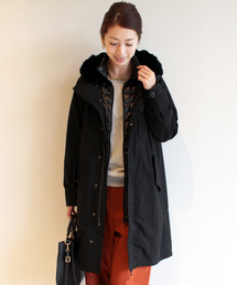 BEAUTY&YOUTH UNITED ARROWS | BYBC ∵ラチネフード×ダウンライナー付ミリタリーコート ◆◆◆(モッズコート)