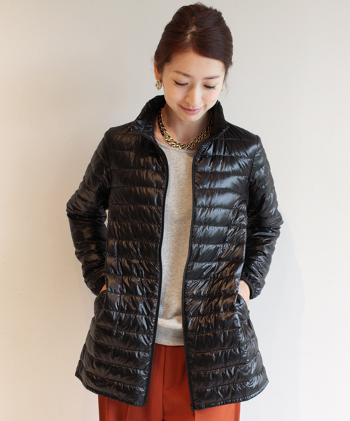 BEAUTY&YOUTH UNITED ARROWS（ビューティーアンドユースユナイテッドアローズ）の「BYBC ∵ラチネフード×ダウンライナー付ミリタリーコート ◆（モッズコート・レディース・ブラック/オリーブ・MEDIUM/SMALL）」の17枚目の写真