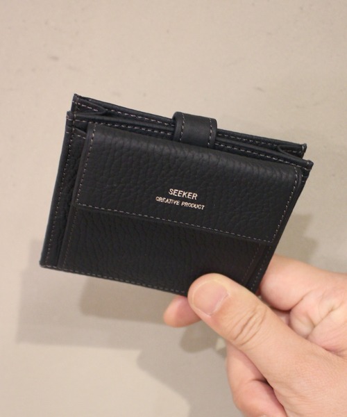 【セール】SEEKER【GENDER】シュリンクレザー マルチコンパクトウォレット SKW-020GD5（財布）｜SEEKER（シーカー）