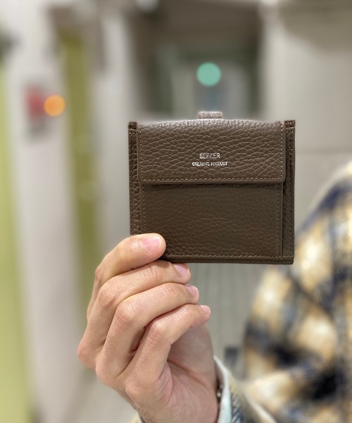 【セール】SEEKER【GENDER】シュリンクレザー マルチコンパクトウォレット SKW-020GD5（財布）｜SEEKER（シーカー）