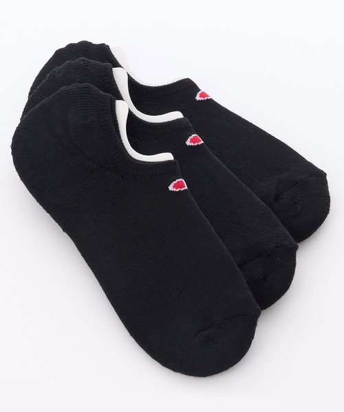 Champion（チャンピオン）の「【CHAMPION/チャンピオン】ゴーストソックス無地３Ｐ　靴下　3枚組（ソックス/靴下・メンズ・ホワイト/ブラック/ネイビー/グレー・MEDIUM/LARGE/SMALL）」の2枚目の写真