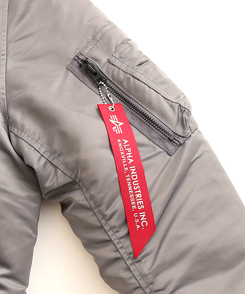 And A（アンドエー）の「MA-1 RIDERS 14 (ALPHA×And A)（ミリタリージャケット・メンズ・ブラック/グレー/カーキ・SMALL/MEDIUM/LARGE）」の15枚目の写真