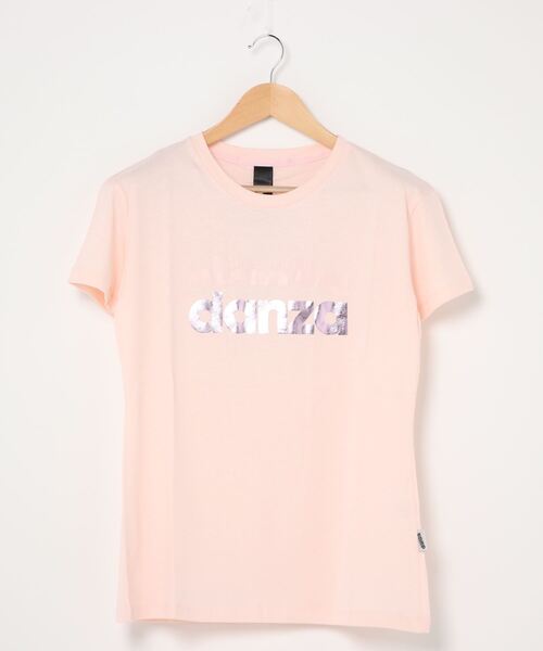 DIMENSIONE danza（ディメンシオーネ ダンツァ）の「フォイルロゴプリントTシャツ（Tシャツ/カットソー・レディース・パープル/スモークピンク/グリーン/ホワイト/ブラック・X-SMALL/MEDIUM/SMALL）」の7枚目の写真