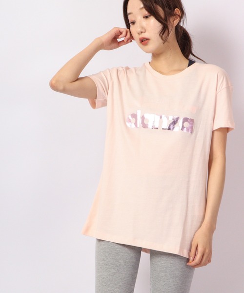 DIMENSIONE danza（ディメンシオーネ ダンツァ）の「フォイルロゴプリントTシャツ（Tシャツ/カットソー・レディース・パープル/スモークピンク/グリーン/ホワイト/ブラック・X-SMALL/MEDIUM/SMALL）」の10枚目の写真