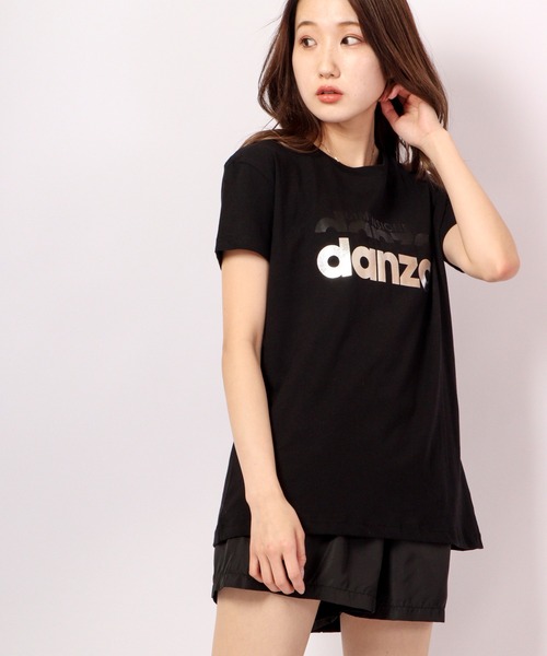 DIMENSIONE danza（ディメンシオーネ ダンツァ）の「フォイルロゴプリントTシャツ（Tシャツ/カットソー・レディース・パープル/スモークピンク/グリーン/ホワイト/ブラック・X-SMALL/MEDIUM/SMALL）」の20枚目の写真