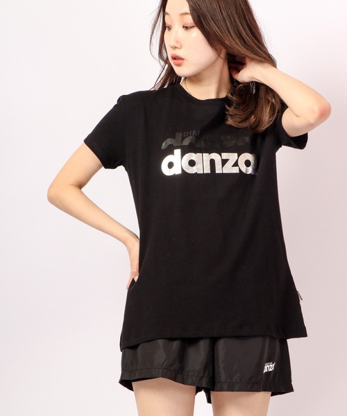 DIMENSIONE danza（ディメンシオーネ ダンツァ）の「フォイルロゴプリントTシャツ（Tシャツ/カットソー・レディース・パープル/スモークピンク/グリーン/ホワイト/ブラック・X-SMALL/MEDIUM/SMALL）」の21枚目の写真