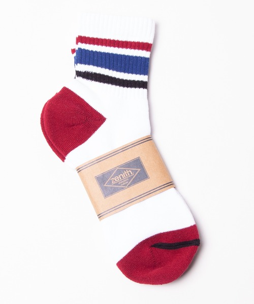 ZENITH(ゼニス)の「ZENITH/NEW LINE CREW SOCKS(ソックス/靴下・メンズ・チャコールグレー/ブラック/ネイビー/レッド/ミント/ブラック系その他/オレンジ/ブルー系その他・FREE)」の13枚目の写真