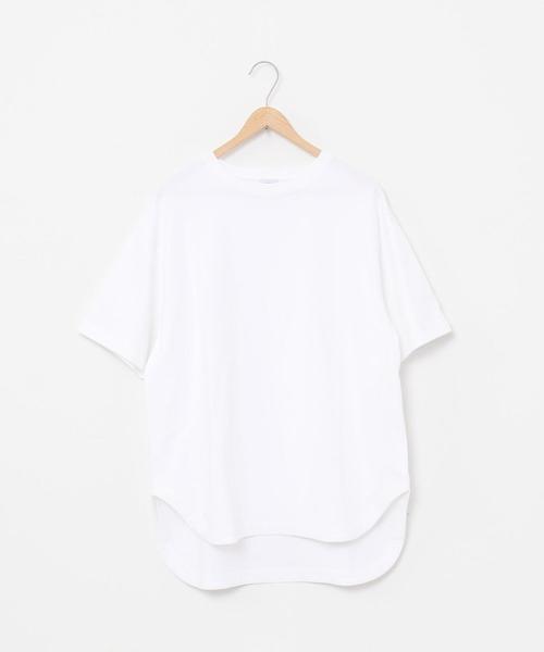 coen(コーエン)の「【WEB限定】天竺ラウンドTシャツ#(Tシャツ/カットソー・レディース・オフホワイト/オリーブ/ライラック/コバルトブルー/ダークグレー・FREE)」の15枚目の写真