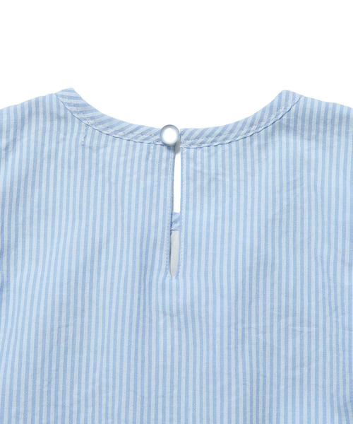 ROPE' PICNIC(ロペピクニック)の「【ROPE' PICNIC KIDS】スカラップレースブラウス(シャツ/ブラウス・キッズ・ブルー/キナリ・110/120/130/140)」の4枚目の写真