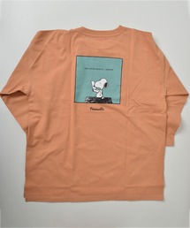 【POWER TO THE PEOPLE×PEANUTS】スヌーピー ステッチ配色バックプリントロンT