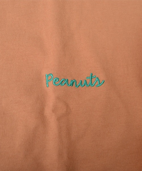 PEANUTS（ピーナッツ）の「【POWER TO THE PEOPLE×PEANUTS】スヌーピー ステッチ配色バックプリントロンT（Tシャツ/カットソー・レディース・ミント/チャコールグレー/オレンジ/ホワイト・LARGE/MEDIUM/X-LARGE）」の18枚目の写真