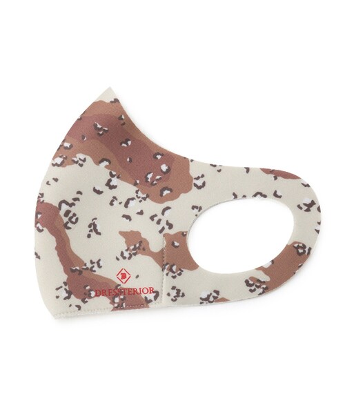 DRESSTERIOR（ドレステリア）の「【保冷剤付きクールマスク】デザートプリント（マスク・メンズ・キャメル・01/02）」の3枚目の写真