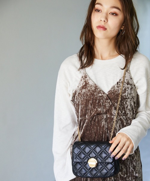 Heather(ヘザー)の「キルティングミニショルダー 919958(ショルダーバッグ・レディース・ホワイト/ブラック/キャメル・ONE SIZE)」の5枚目の写真