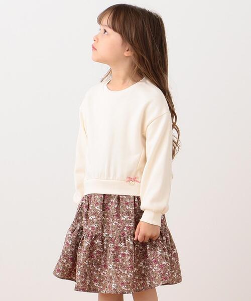 Any Fam エニィファム の 140 150cm 花柄 ドッキングワンピース ワンピース Wear Any Fam エニィファム の 140 150cm 花柄 ドッキングワンピース ワンピース Wear