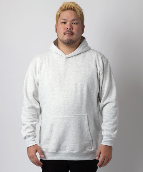 MARUKAWA(マルカワ)の「スウェット 無地 プルオーバーパーカー フーディー トレーナー 大きいサイズ(スウェット・メンズ・ブラック/ネイビー/グレー/レッド/オリーブ/オレンジ/ブルー/グリーン/オートミール/ワイン/チャコール・2L/4L/5L/6L/3L)」の13枚目の写真