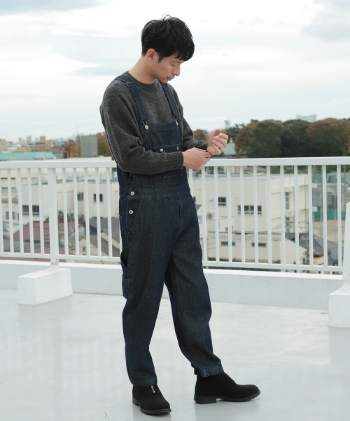 LAKOLE(ラコレ)の「ビブオーバーオール / LAKOLE(サロペット/オーバーオール・メンズ・ブラック/ネイビー/アイボリー・MEDIUM/LARGE)」の2枚目の写真