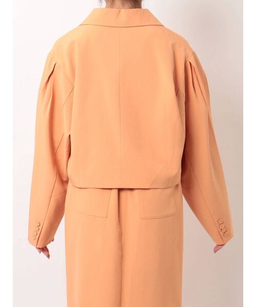 セール】エンブロイダリーショートジャケット（テーラードジャケット