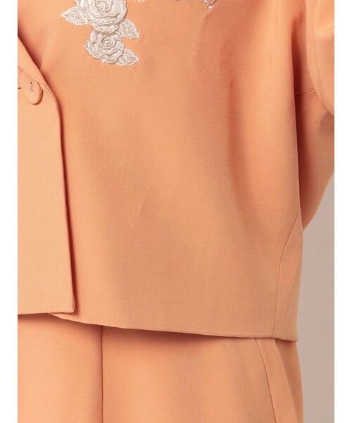 セール】エンブロイダリーショートジャケット（テーラード