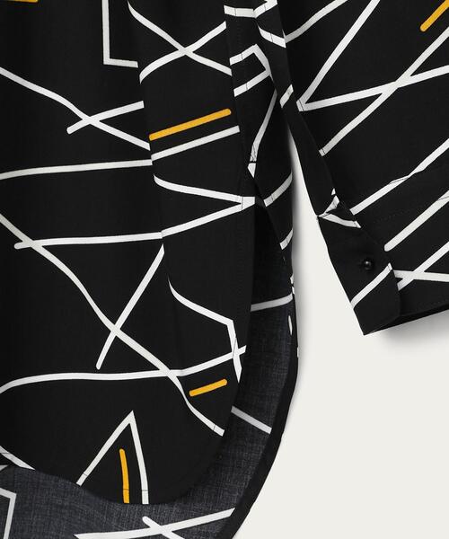 By ネオンプリントバンドカラーシャツ シャツ トップス ブラウス United Beauty Youth United Arrows ビューティアンドユースユナイテッドアローズ のファッション