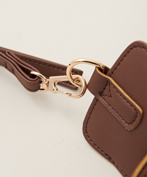 natural couture（ナチュラルクチュール）の「巾着ラウンドバッグ（ショルダーバッグ・レディース・アイボリー/ブラウン/グレイッシュベージュ・FREE）」の7枚目の写真