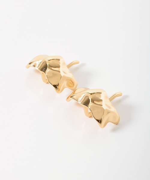 SMELLY（スメリー）の「シワメタルヘアカフセット（ヘアゴム・レディース・ゴールド・-）」の4枚目の写真