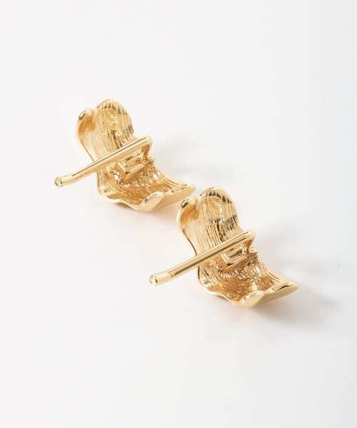 SMELLY（スメリー）の「シワメタルヘアカフセット（ヘアゴム・レディース・ゴールド・-）」の2枚目の写真