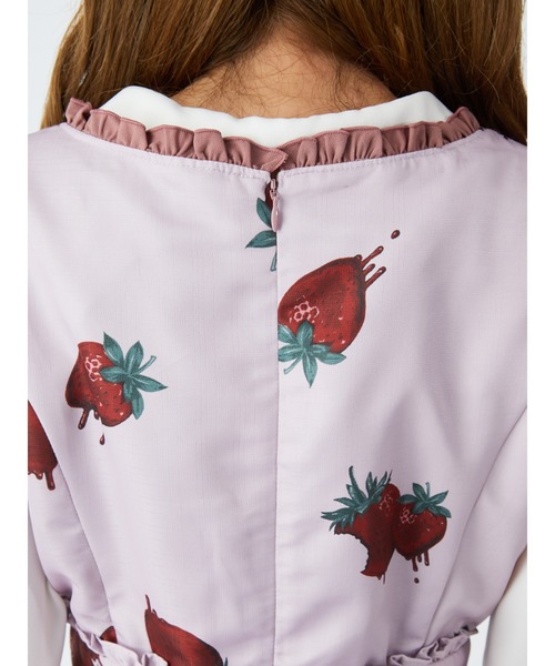 ☾Ank Rouge☽ Melt Strawberry JSK ジャンスカ 地雷 Ank Rouge（アンクルージュ）の「MELT STRAWBERRY ジャンパー
