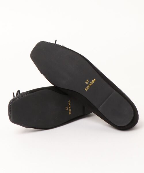 Te chichi（テチチ）の「配色グリッタースクエアバレエシューズ（バレエシューズ・レディース・ホワイト/ブラック/ベージュ・35/37）」の4枚目の写真