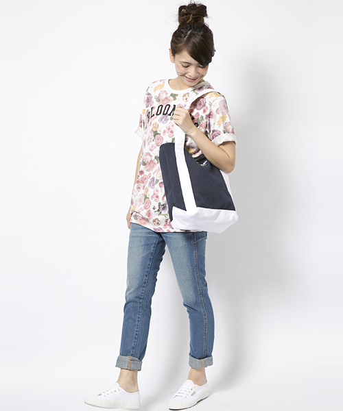 X-girl（エックスガール）の「【mini掲載】X-girl×Wrangler TAPERED JEANS（デニムパンツ・レディース・ライトインディゴブルー/インディゴブルー・1/0/2）」の12枚目の写真