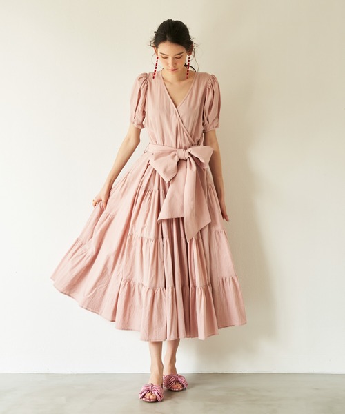 LA BELLE ETUDE（ラベルエチュード）の「【Belle vintage】Rosie Ⅱ（ワンピース・レディース・ブラック/ピンク/ネイビー/ライトパープル・FREE）」の17枚目の写真