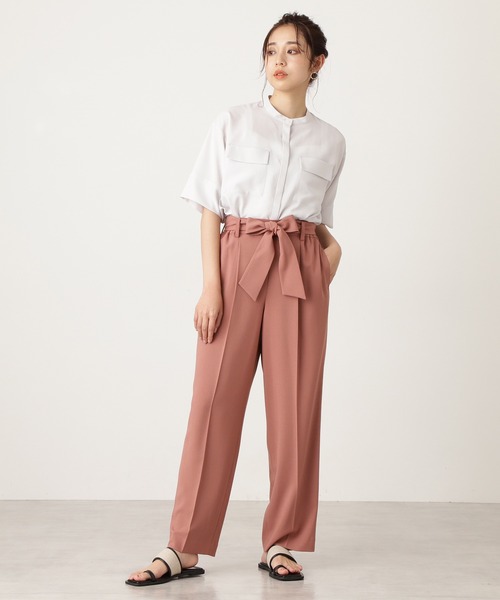 N.（N. Natural Beauty Basic）（エヌエヌナチュラルビューティーベーシック）の「【S Size Line】◆リボン付イージーパンツ（その他パンツ・レディース・レンガ/グレイッシュベージュ/ナチュラル・SMALL/MEDIUM）」の10枚目の写真